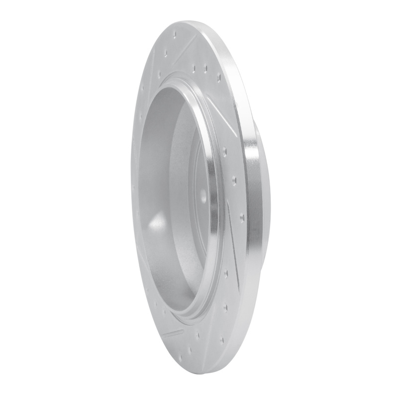 Mercedes-Benz ML350 Brake Rotor (1) - Rear Right - R1 Concepts - Drilled & Slotted - Silver - `06-`12